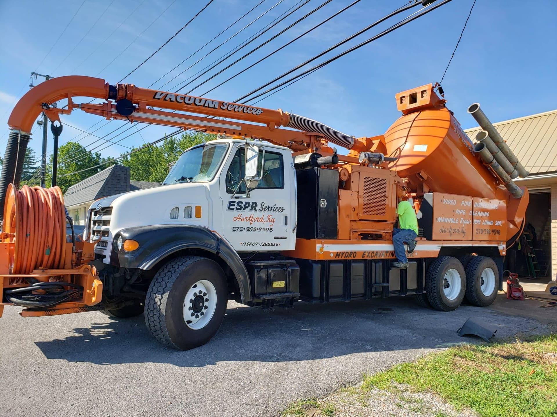 ESPR Services pipe repair and trenchless pipe lining job site